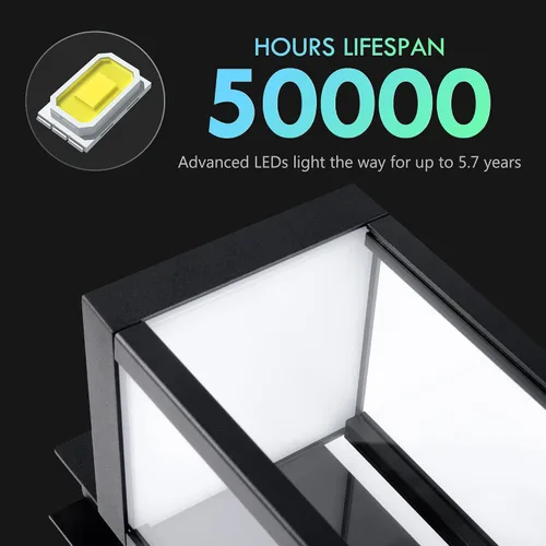 Miniatura 4 de Lámparas modernas para exteriores del atardecer al amanecer, aplique de pared exterior de 15 pulgadas, luz de porche, lámpara de pared negra