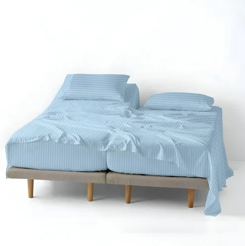 Miniatura 32 de ARlinen Juego de sábanas divididas tamaño Queen, 5 piezas, 100% algodón egipcio, bolsillo profundo de 16 pulgadas, ropa de cama suave de lujo