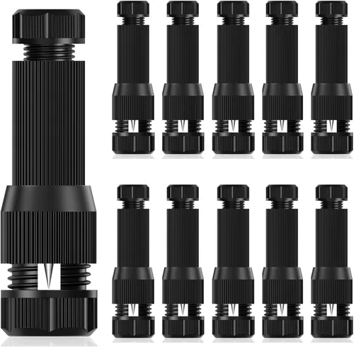 Miniatura 12 de iCreating Paquete de 22 Conectores de Cable de Luz de Paisaje de Repuesto Impermeables de Bajo Voltaje Conectores de Alambre de Calibre 12-20