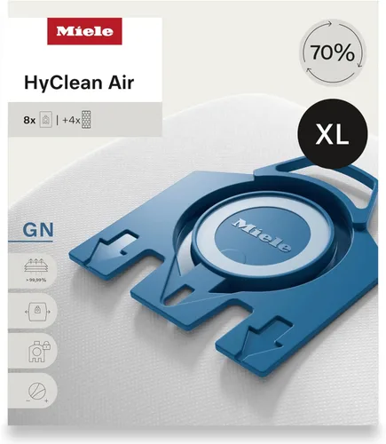 Miniatura 6 de Bolsas para aspiradora Miele GN AirClean 3D Efficiency - 2 cajas - Incluye 8 bolsas genuinas Airclean GN + 2 filtros genuinos Super Air Clean + 2