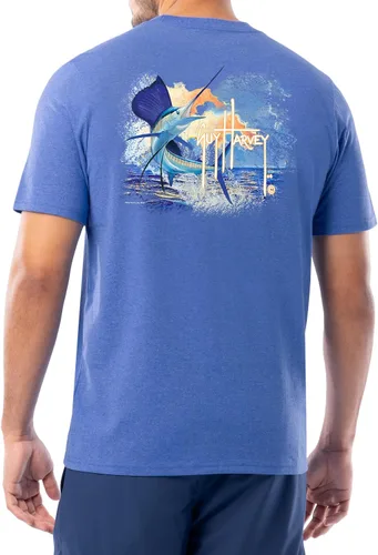 Miniatura 85 de Guy Harvey Camiseta de manga corta Threadcycled para hombre
