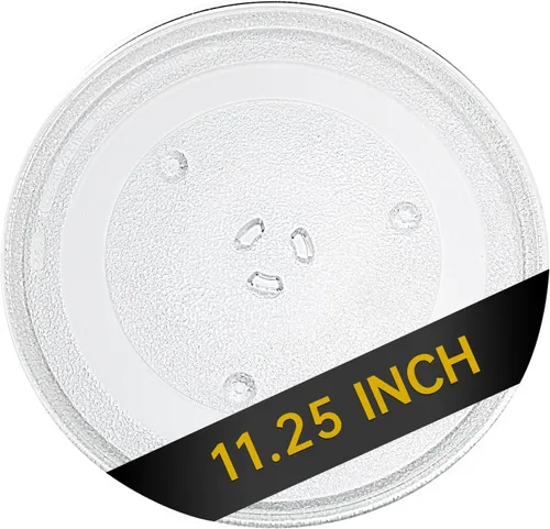Miniatura 9 de Placa giratoria de vidrio para microondas de 13.5 pulgadas, bandeja de microondas de 13.5 pulgadas / 34.3cm, placa de vidrio de repuesto