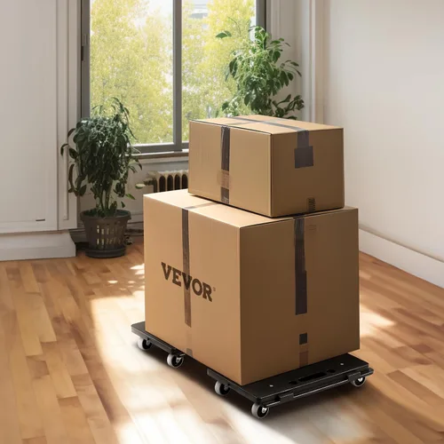 Miniatura 8 de VEVOR Carro para mover muebles, 16 x 11 pulgadas, capacidad de 500 libras, carritos para mover muebles con 4 ruedas, rodillos móviles portátiles