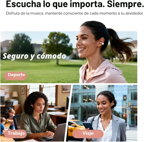 Miniatura 8 de Kinglucky Aretes con diseño de joyería, auriculares de botón con forma de diamante, cómodos y con 40 horas de reproducción, auriculares inalámbricos