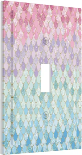 Miniatura 51 de Rainbow in the Clouds - Placas de Pared de Doble Interruptor de 2 Posiciones, Panel de Arte Rosa, Cubierta de Interruptor de Luz, Placa Frontal Arco