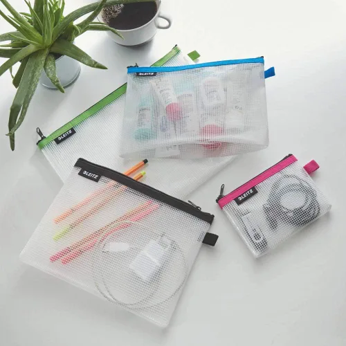 Miniatura 3 de Leitz Wow - Bolsa de viaje resistente al agua translúcida ideal para almacenamiento y organización visible Verde