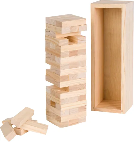 Miniatura 2 de Trademark Innovations Juego de rompecabezas apilable de madera de 12 pulgadas con caja de madera y estuche de transporte (54 piezas)