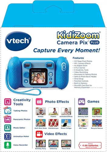 Miniatura 8 de VTech KidiZoom Camera Pix Plus, Azul