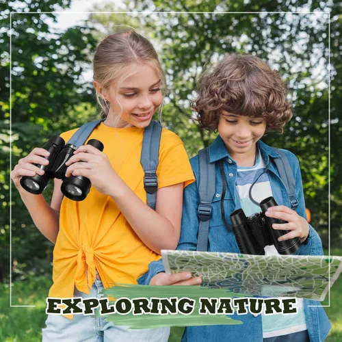 Miniatura 6 de Libima 24 prismáticos compactos educativos a granel con telescopio de cuerda para el cuello para aprender observación de aves, camping, senderismo