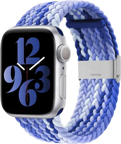 Miniatura 41 de Bandiction - Correas compatibles con Apple Watch de 44mm 40mm 38mm 42mm 41mm 45mm 46mm 49mm, bandas iWatch para mujeres y hombres, correa elástica
