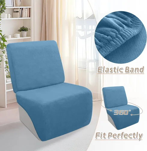 Miniatura 458 de Arfntevss Fundas de sofá seccional reclinable de terciopelo, Funda de sofá seccional de esquina para sofá reclinable, Funda elástica suave