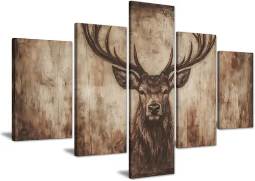 Miniatura 16 de 5 piezas de pintura sobre lienzo ardiente de fénix dibujado en estilo heráldico fuego fénix arte de pared vintage impresiones obras de arte arte