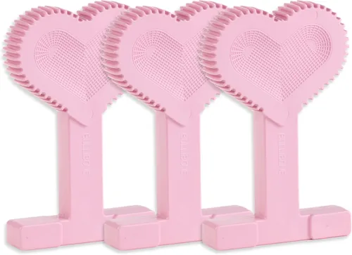 Miniatura 31 de Bullibone Juguete masticable de nailon para perros masticadores agresivos, hueso de higiene dental con sabor a tocino, juguetes duraderos