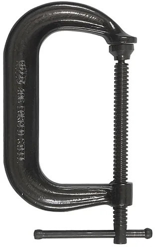 BESSEY CDF402 Abrazadera C forjada de gota de husillo de óxido negro de 2 pulgadas x 2 pulgadas