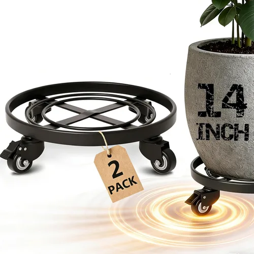Miniatura 7 de Carrito para plantas de metal de 14”.