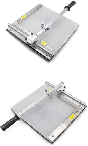 Miniatura 8 de Uso de laboratorio Cortador de vidrio Manual ITO Vidrio a base de vidrio de sílice Junta Máquina de corte 28x33CM KV-C-370 (KVC370 Plus) Manual