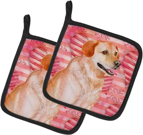 Miniatura 327 de Caroline's Treasures BB9655PTHD - Juego de soportes para ollas de cocina resistentes al calor, almohadillas calientes para horno, 7 1/2 x 7 1/2