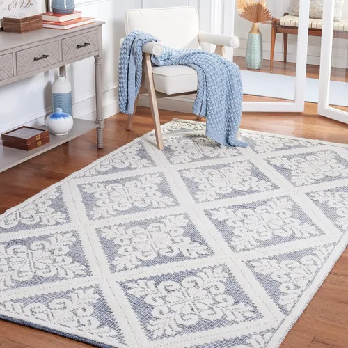 Miniatura 20 de SAFAVIEH Vermont Collection - Alfombra decorativa de 2 pies 3 pulgadas x 4 pies, color marfil, lana hecha a mano, ideal para zonas de alto tráfico