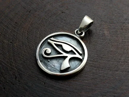Miniatura 4 de COSUMOSU 925 Sterling Silver Eye of Horus Egypt Protection Pendant