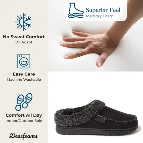 Miniatura 7 de Dearfoams Men's Brendan IndoorOutdoor Breathable Memory Foam Clog House Shoe With Wide Widths
