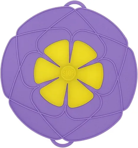 Miniatura 7 de Sscon Tapón antiderrames de 10 pulgadas, tapa antiderrames para sartenes y ollas, 1 unidad, color azul