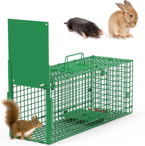 Miniatura 13 de Trampa humana para ratones, atrapa y libera, trampa unidireccional para roedores para uso en interiores y exteriores, trampa humana para ratas
