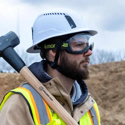 Miniatura 7 de HexArmor Gafas de seguridad antivaho MX500, diseño sobre las gafas, amplio campo de visión, protección ocular con clasificación de salpicaduras