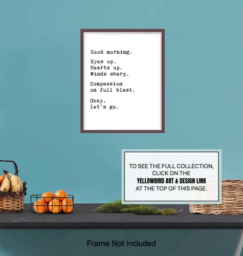 Miniatura 7 de Póster de mercancía de buenos días – Arte de pared motivacional – Citas inspiradoras positivas para decoración de pared de baño – Regalos de aliento