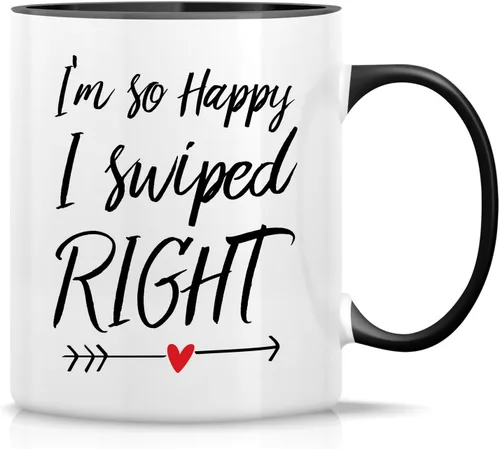 Miniatura 31 de Retreez - Taza divertida con texto en inglés "Once in A While Someone Amazing Comes Along", 325 ml, tazas de café de cerámica, regalos de cumpleaños