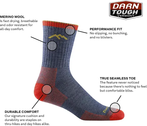 Miniatura 3 de DARN TOUGH (Estilo #1466) - Calcetines de lana merino para hombre