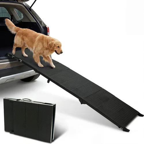Miniatura 9 de Escaleras para perros para autos, escalones plegables para perros grandes, escaleras portátiles para mascotas para autos, camiones, SUV, rampa