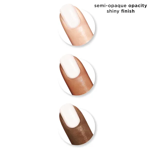 Miniatura 3 de Sally Hansen Xtreme Wear Esmalte de uñas, sin rayas, acabado brillante, color de uñas de larga duración, color blanco, 0.4 onzas líquidas