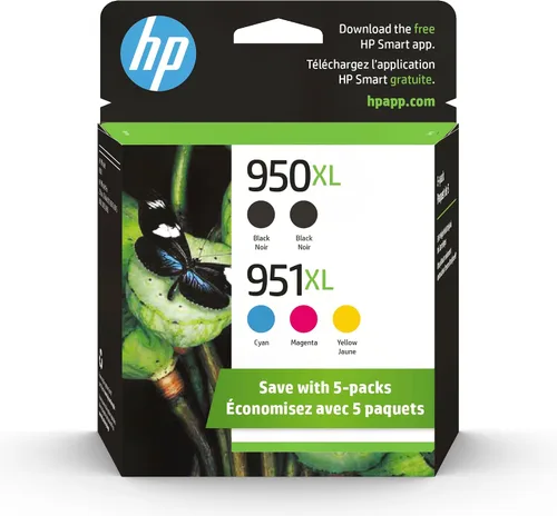 HP 951XL/950XL CMYK Tinta Crtg Paquete de 5