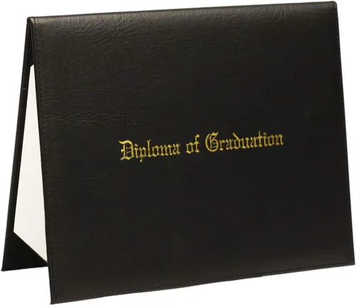 Miniatura 9 de Funda impresa para diploma de 8.5 x 11 pulgadas, cubierta acolchada de cuero sintético, soporte para documentos de graduación, tamaño carta