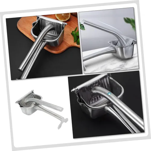 Miniatura 8 de VICASKY Exprimidor manual de frutas de acero inoxidable para la cocina del hogar, exprimidor de cítricos fácil de apretar, práctico extractor