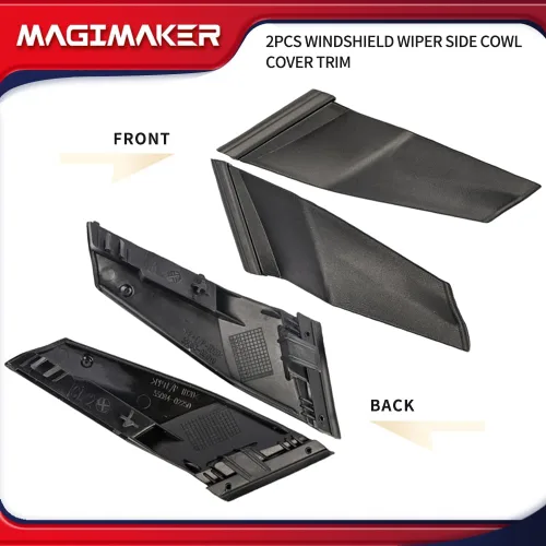 Miniatura 4 de 2 piezas de cubierta lateral del limpiaparabrisas 55084-02250 55083-02010 compatible con Toyota Corolla 2014 2015 2016 2017 2018 2019 lado izquierdo