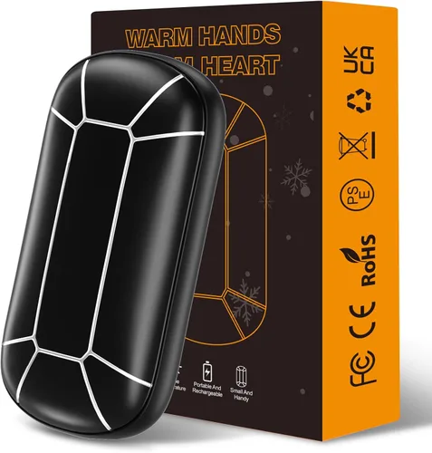 Hand Warmers Rechargeable, Portable Electric Hand Warmer, Double-Sided Heating USB Pocket Heater Therapy Great for Raynauds, Hunting, Golf, Camping,