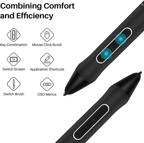 Miniatura 4 de HUION Lápiz digital sin batería PW517 para Kamvas 13, Kamvas Pro 24 (4K) y más