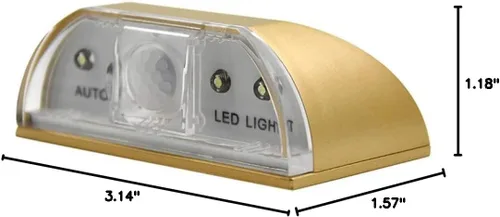 Miniatura 7 de Lámpara inteligente LED con sensor de cerradura de puerta, funciona con pilas, detector de movimiento con 4 LED para orificio de llave/cerradura
