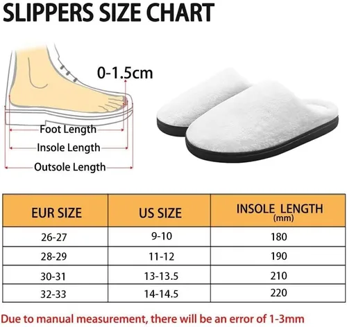 Miniatura 6 de Viewamoon Zapatos de casa de felpa unisex para niños, pantuflas cálidas para interiores para niños y niñas, pantuflas de casa para otoño e invierno