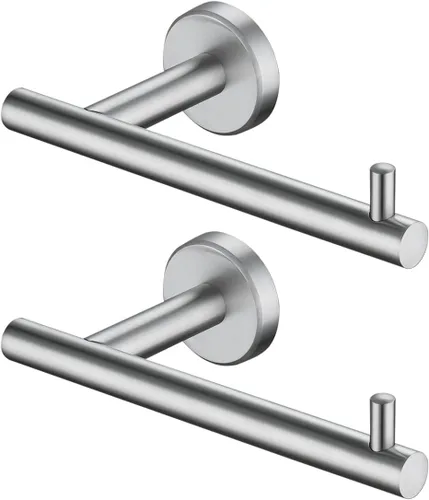Miniatura 27 de JQK Soporte para Papel Higiénico, 5 Pulgadas Acero Inoxidable 304 Grosor 0.8mm Dispensador de Papel Higiénico para Baño, Sostiene Mega Rollos