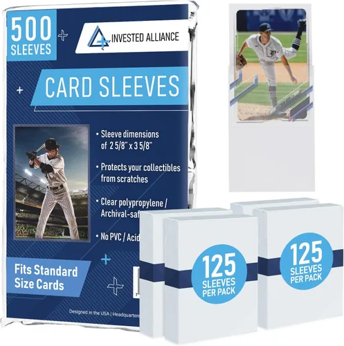 Miniatura 14 de Premium Penny Sleeves for Trading Cards Soft Trading Card Sleeves for Baseball Cards, Ultra Clear Plastic Pro Sports Card Sleeve, Football, MTG