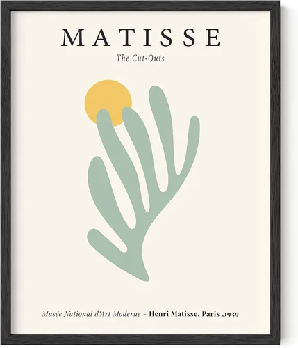 HAUS AND HUES Póster estético de Matisse en colores pastel danés, decoración de habitación en pastel danés, impresión estética de Matisse y