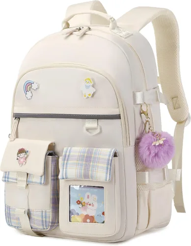Miniatura 12 de Mochila para Niñas de 15.6 Pulgadas para Laptop, Bolsa Escolar para Niños de Primaria y Universidad, Mochilas y Bolsas de Libros para Niñas, Azul