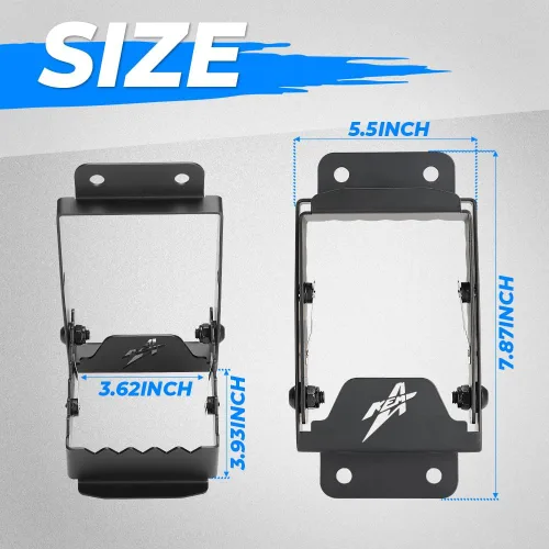 Miniatura 6 de KEMIMOTO Reposapiés de Pasajero para ATV, Reposapiés para ATV de Servicio Pesado para Pasajero Trasero, Estribos Cómodos de 4 Ruedas Universal