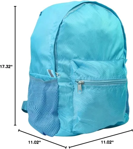 Miniatura 10 de Mochila plegable de 25 litros, plegable, ultra ligera, resistente al agua, duradera, para campamento, viajes, senderismo, mochila para hombres y Azul