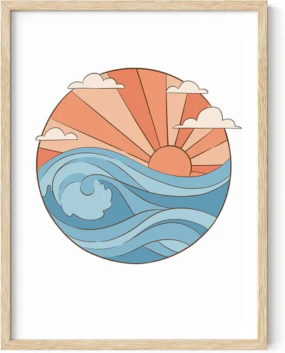 Miniatura 86 de HAUS AND HUES Arte de surf y cuadros de playa, póster de palmeras de California, arte de pared de palmeras de California, arte de pared de surf