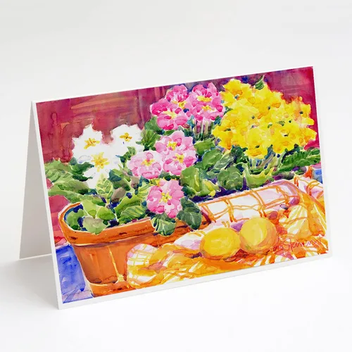 Miniatura 4 de Caroline's Treasures 6077GCA7P Flower - Tarjetas de felicitación y sobres de Aster - Paquete de 8 tarjetas en blanco con sobres, tamaño A7, tarjetas