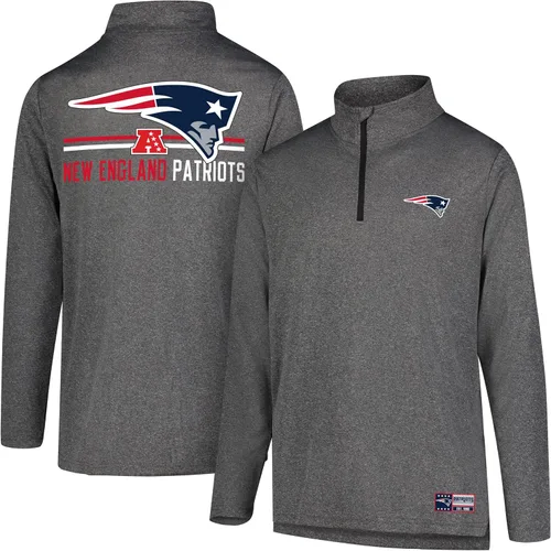 Miniatura 63 de Ultra Game Men's NFL Official Super Soft Quarter Zip Long Sleeve T-Shirt