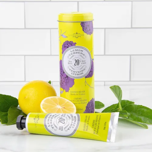Miniatura 3 de La Chatelaine Crema de manos de manteca de karité, fabricada en Francia, ingredientes naturales y orgánicos, 70ml / 2.3 oz, lata de regalo, dulce